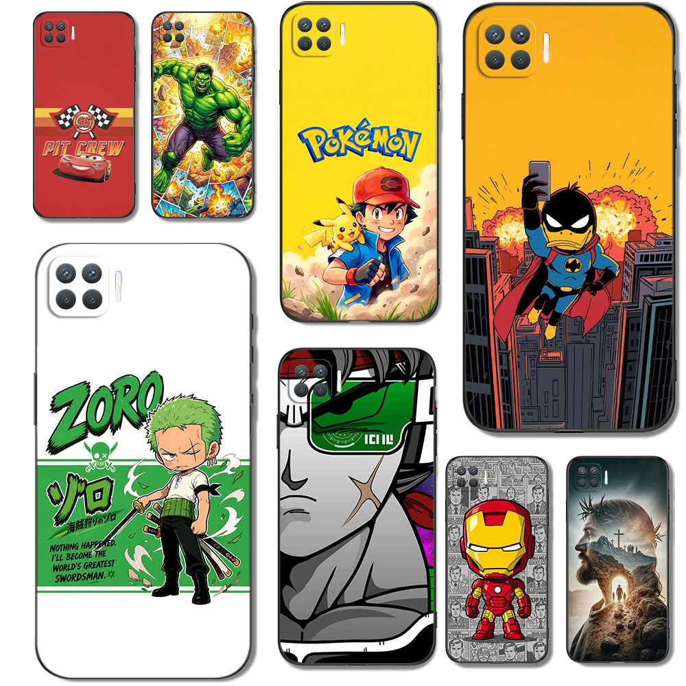 Capa Para OPPO A93 4G F17 PRO RENO 4 LITE 4F 4G Traseira De Telefone Protetora De Silicone Macio Preto Tpu Jesus Batman