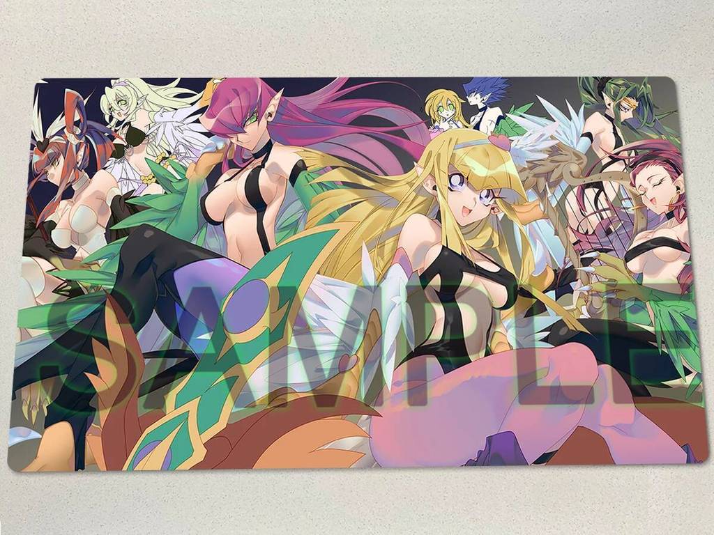 YuGiOh Harpie Senhora Irmãs Playmat Menina TCG CCG Esteira Harpist Jogo De Tabuleiro Cartas De Negociação Tapete Mouse P