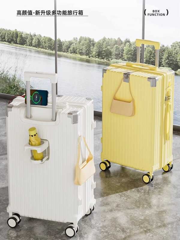 Mala multifuncional estudante senha mala pequena mala fresca grande capacidade feminino frente gancho Design