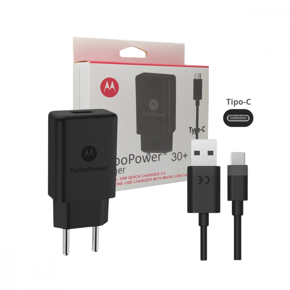 Carregador Completo Turbo Power 30W com cabo TIPO-C