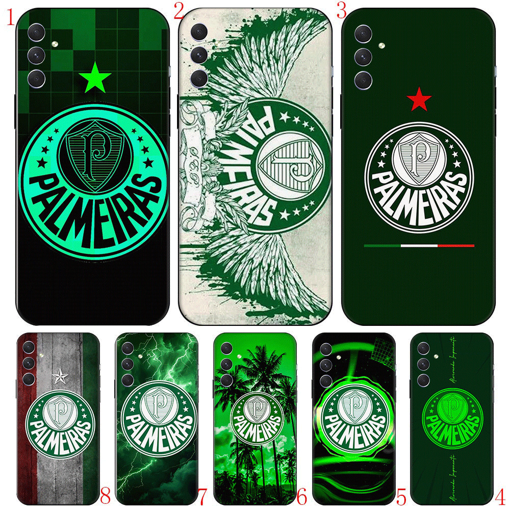 Palmeiras Club C12 Para Samsung S6 J730 J2 J5 J7 Pro Prime Core TPU Capa De Telefone De silicone Macio Preto