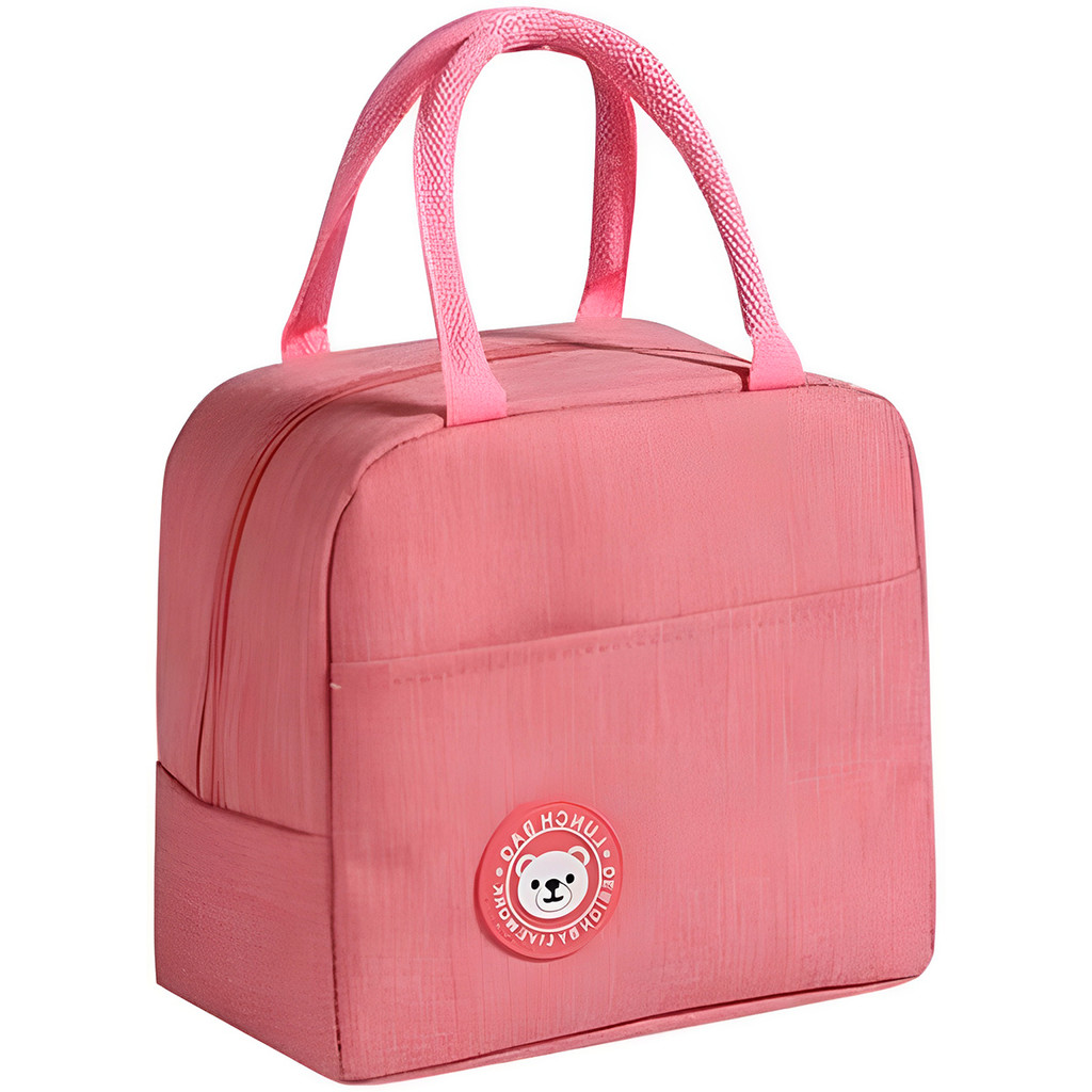 Bolsa Lancheira Térmica 4l rosa para Marmita e Viagem