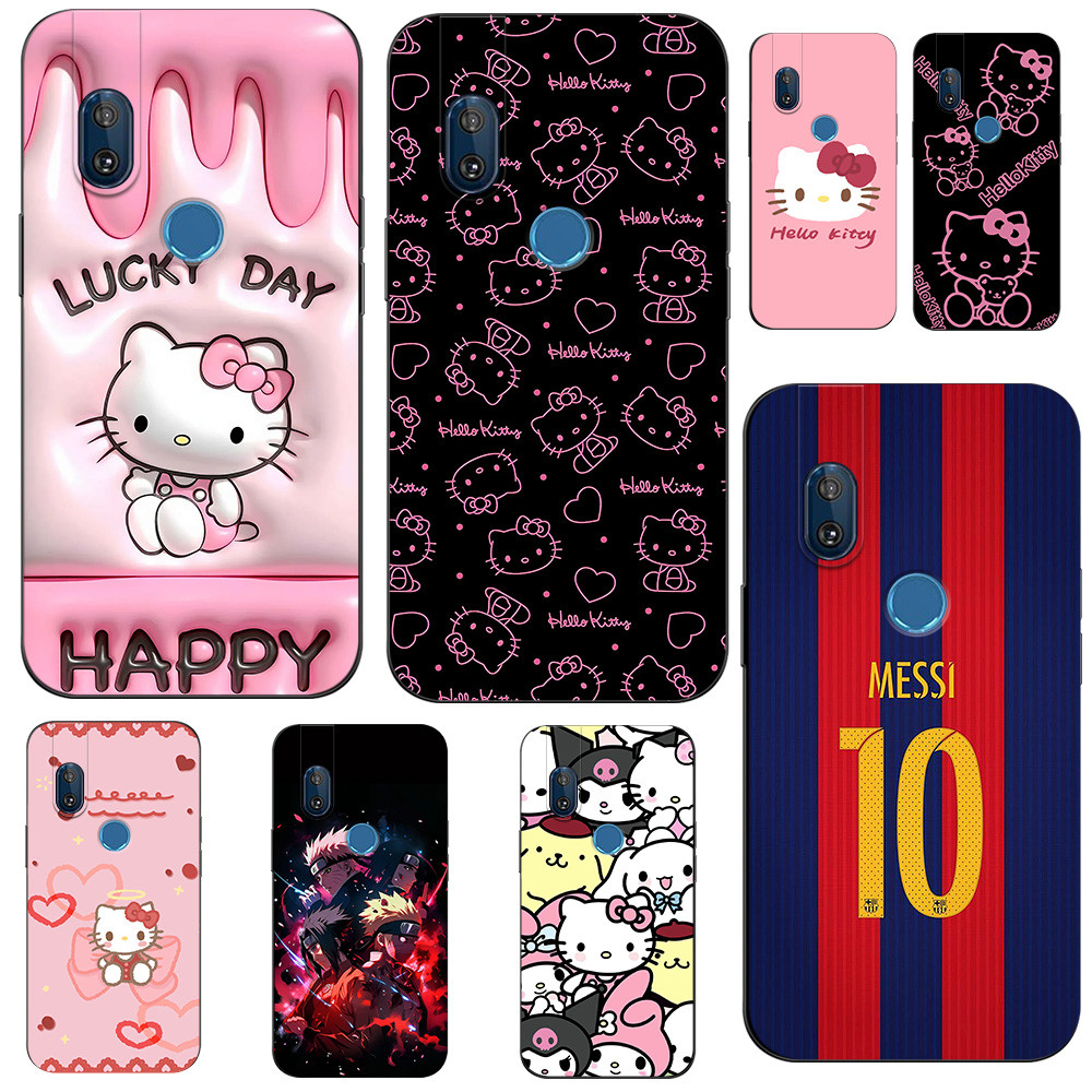 Capa De Telefone Personalizada Motorola Moto One Hyper @ 10036 Gato Fofo De Desenho Animado Engraçado Personagens Felino