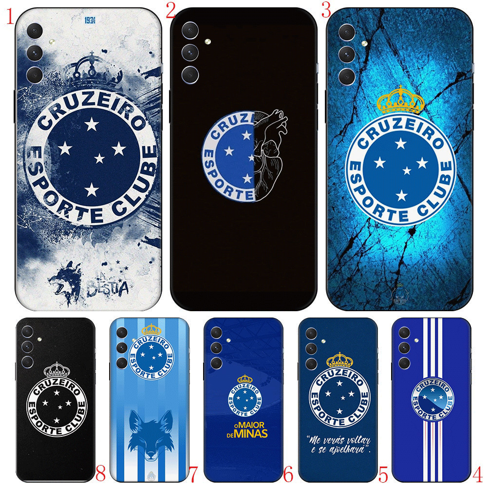 Cruzeiro Clube FC C12 Para Samsung S6 J730 J2 J5 J7 Pro Prime Core TPU Capa De Telefone De silicone Macio Preto