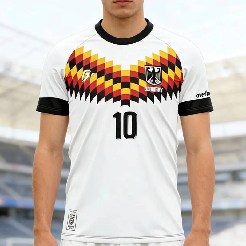 Alemanha Camisa De Futebol Fãs Esporte Masculino Manga Curta Crianças Adultos Pai Criança Secagem Rápida Camiseta Femini