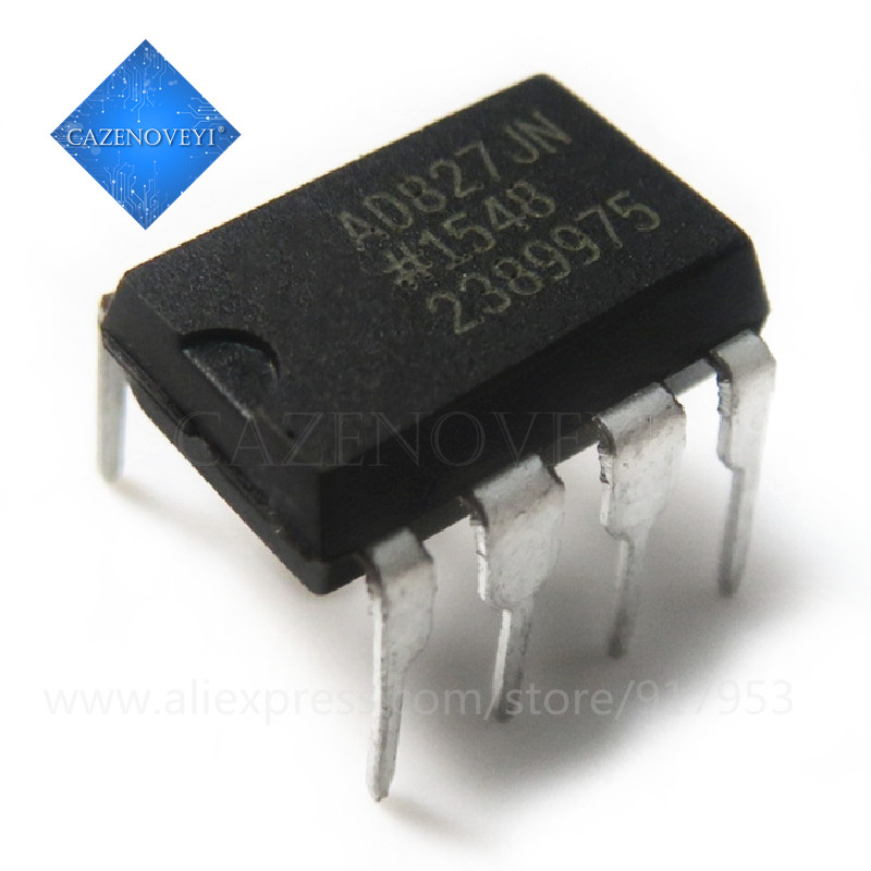 2 Peças AD827 AD827JN AD827JNZ DIP-8 Áudio Febre Duplo Op Amp Amplificador Circuito Integrado
