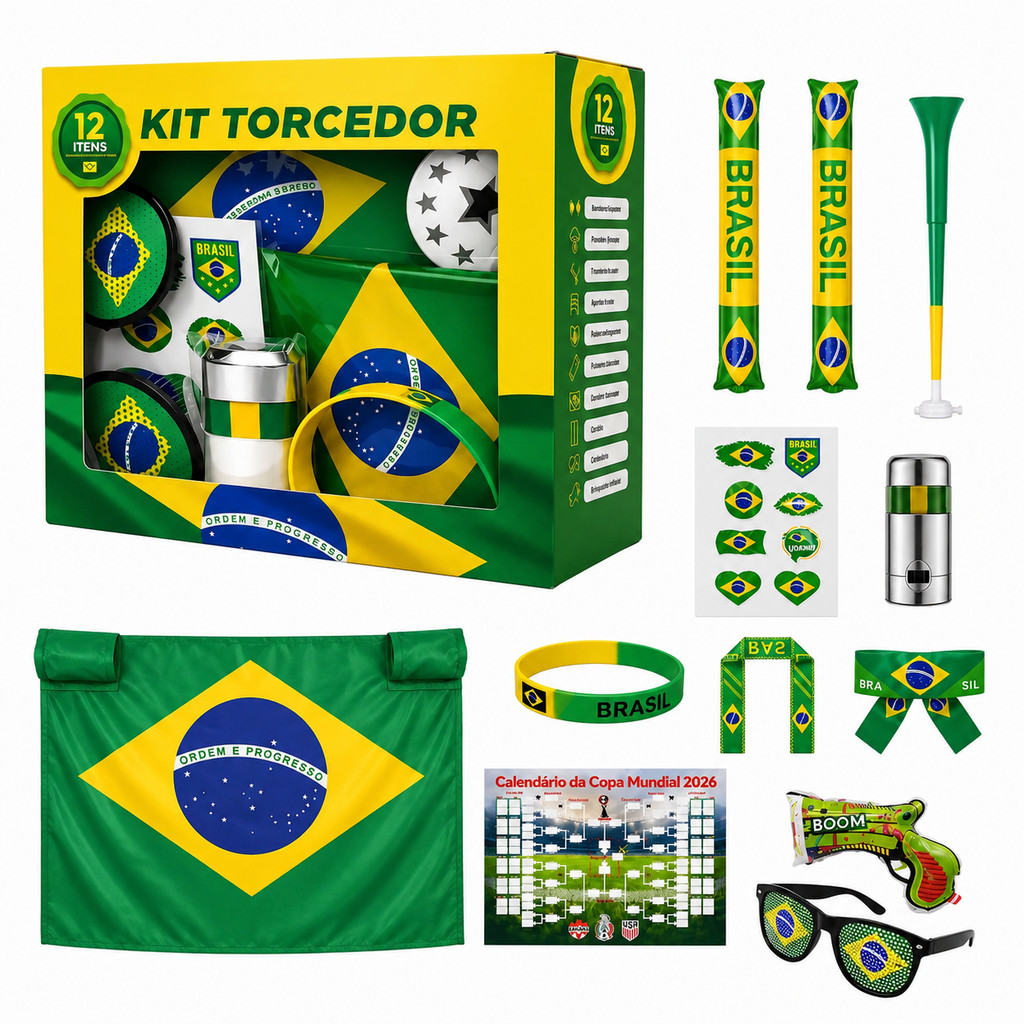 kIT Torcedor Seleção Brasileira