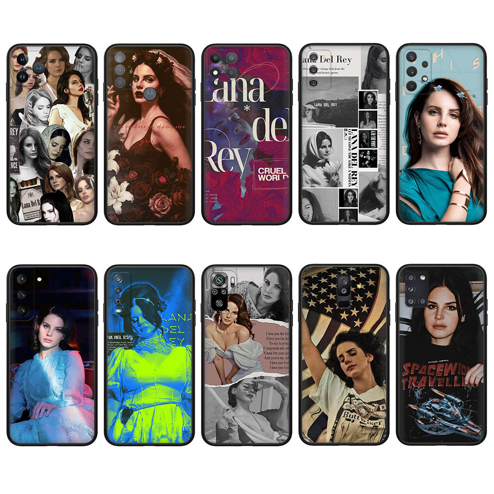 Balck Capa Macia Samsung Galaxy A10 A10S A6 A6Plus A7 A8 A8Plus A9 2018 2K7P Lana Del Rey Caso De Telefone