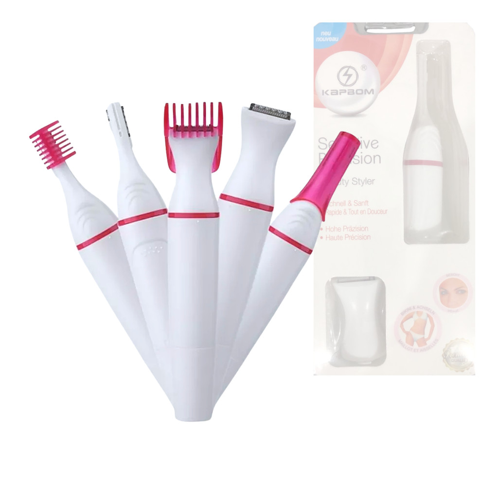 Mini Depilador Elétrico Portátil Depilação Feminina 5 Em 1 Kapbom KA-7796