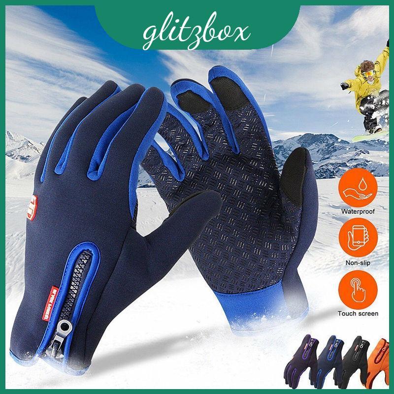 Luvas Pretas Funcionais Do Inverno Com Projeto Antiderrapante Da Tela Táctil Para Homens E Mulheres