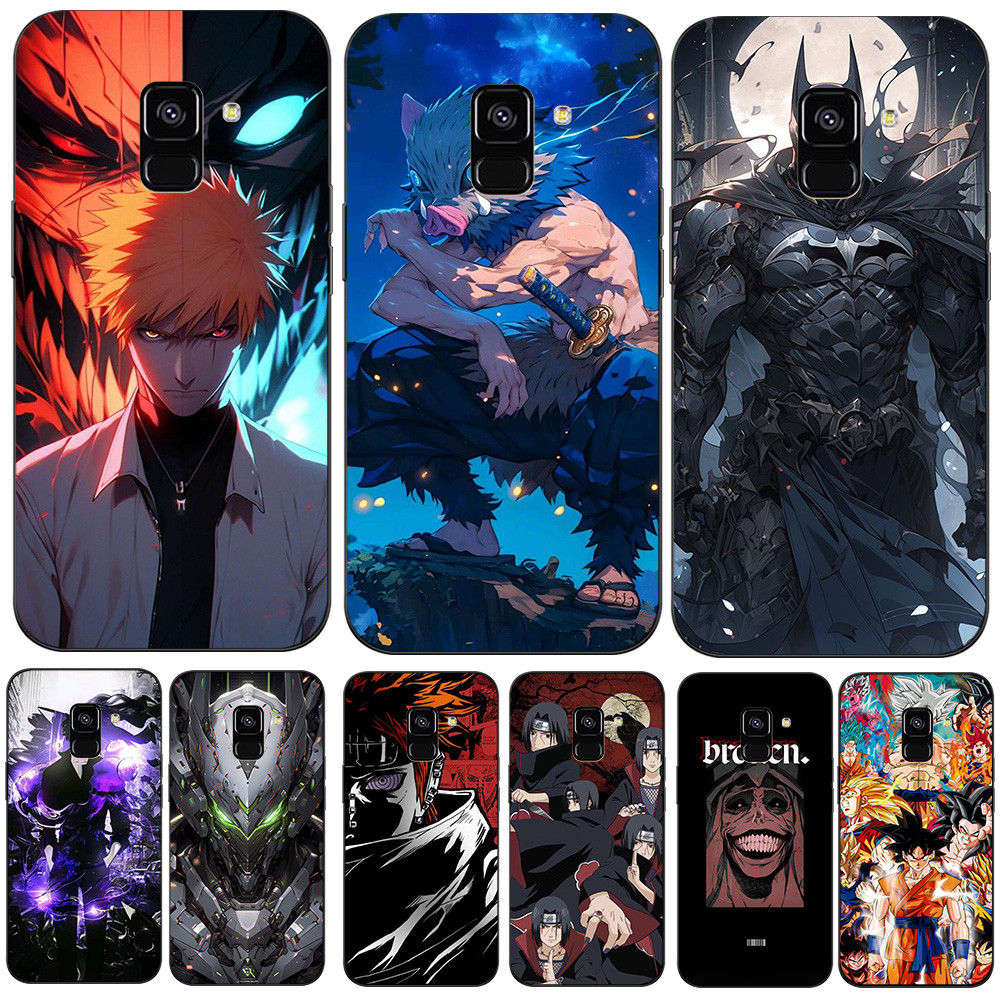Caso Para Samsung Galaxy a8 plus 2018 Telefone Capa Traseira Silicone Macio Preto Tpu Lobo Agradável anime Princesa Coel