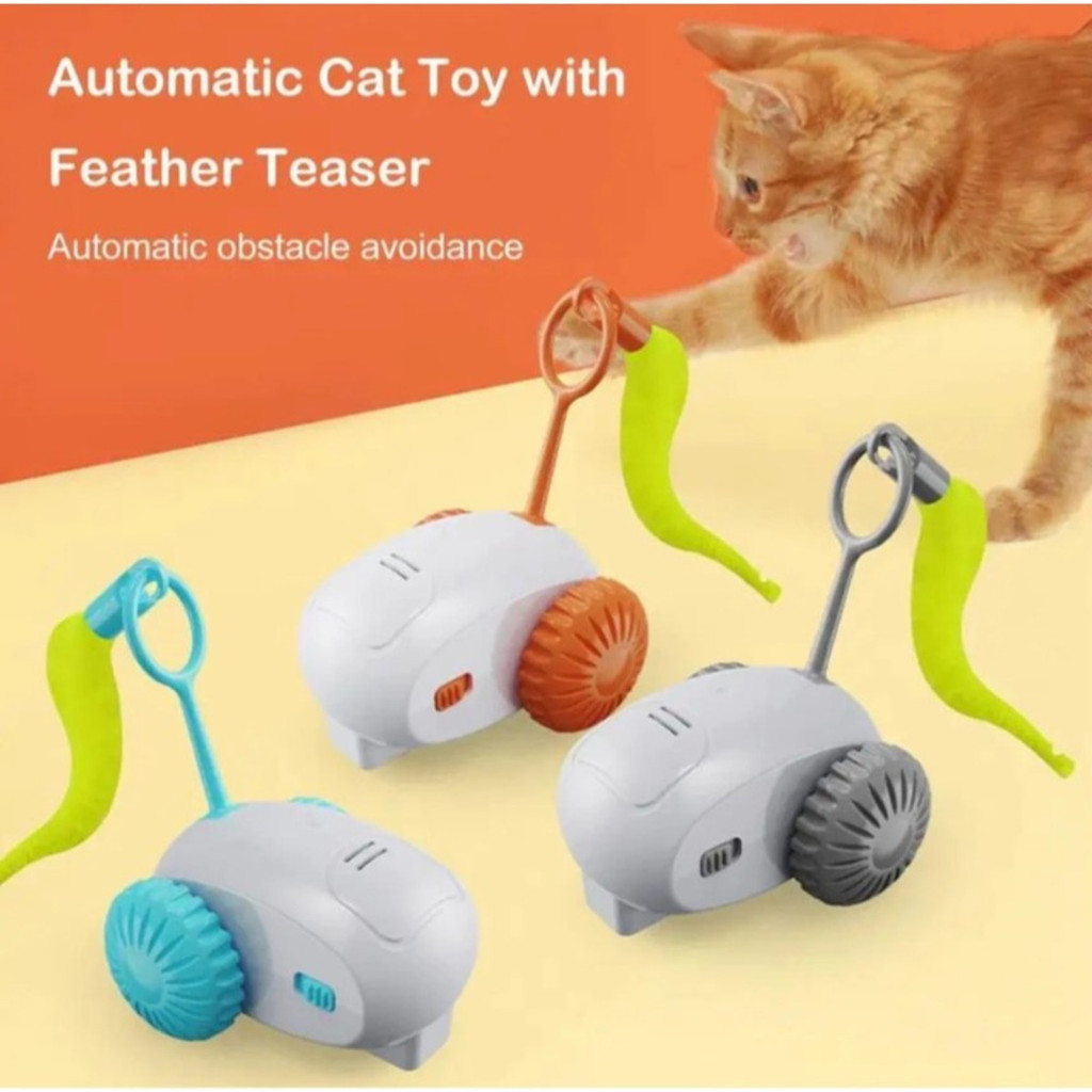 Brinquedo Modelo Carro Interativo Gatos Com Cauda de Turbo USB Recarregável Movimento Automático AM FASHION