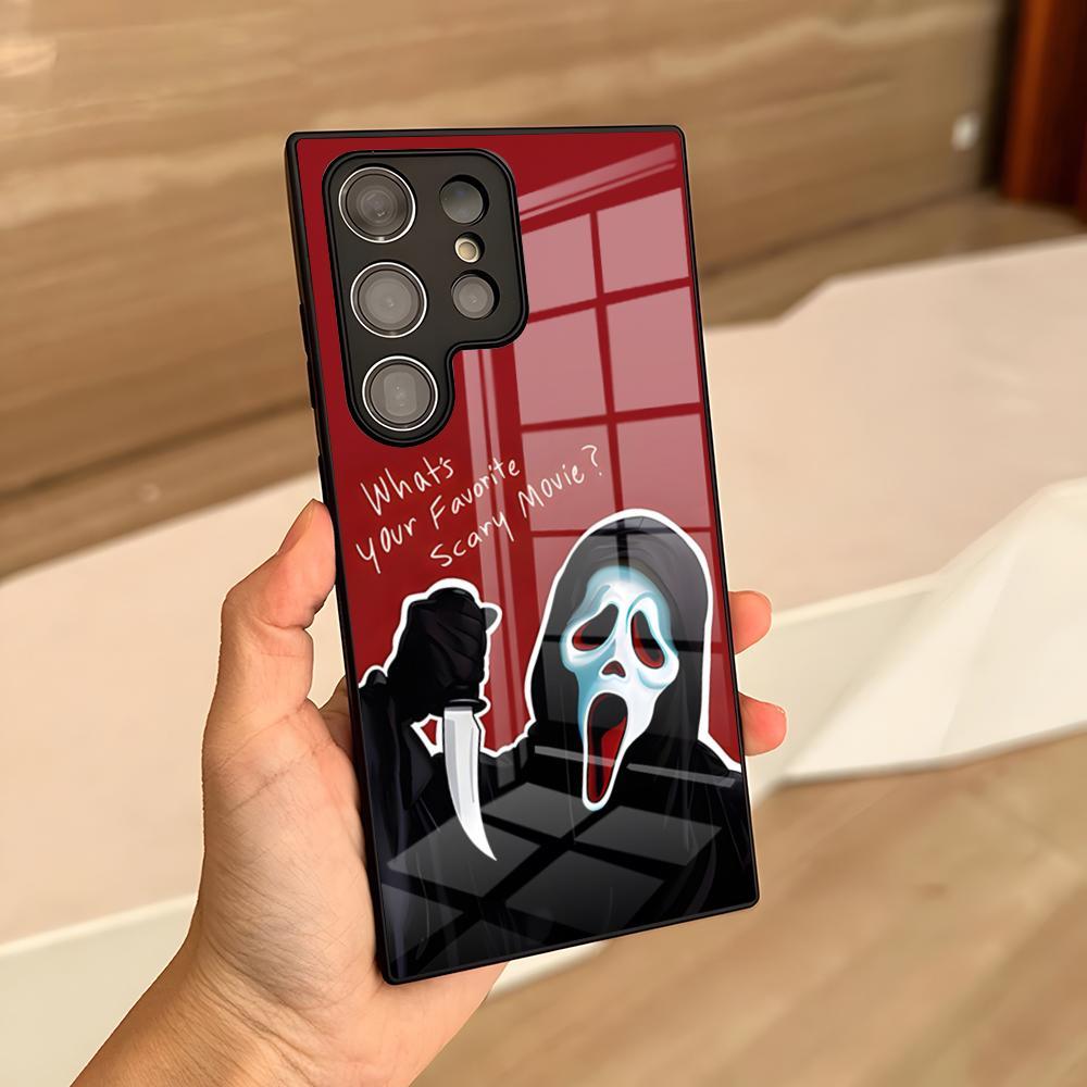 Ghostface Horror Grito Arte Caso De Telefone Para Samsung S26 S25 Ultra S24 S22 S23 S20 Fe S21 Plus A54 A34 A16 A53 A14 