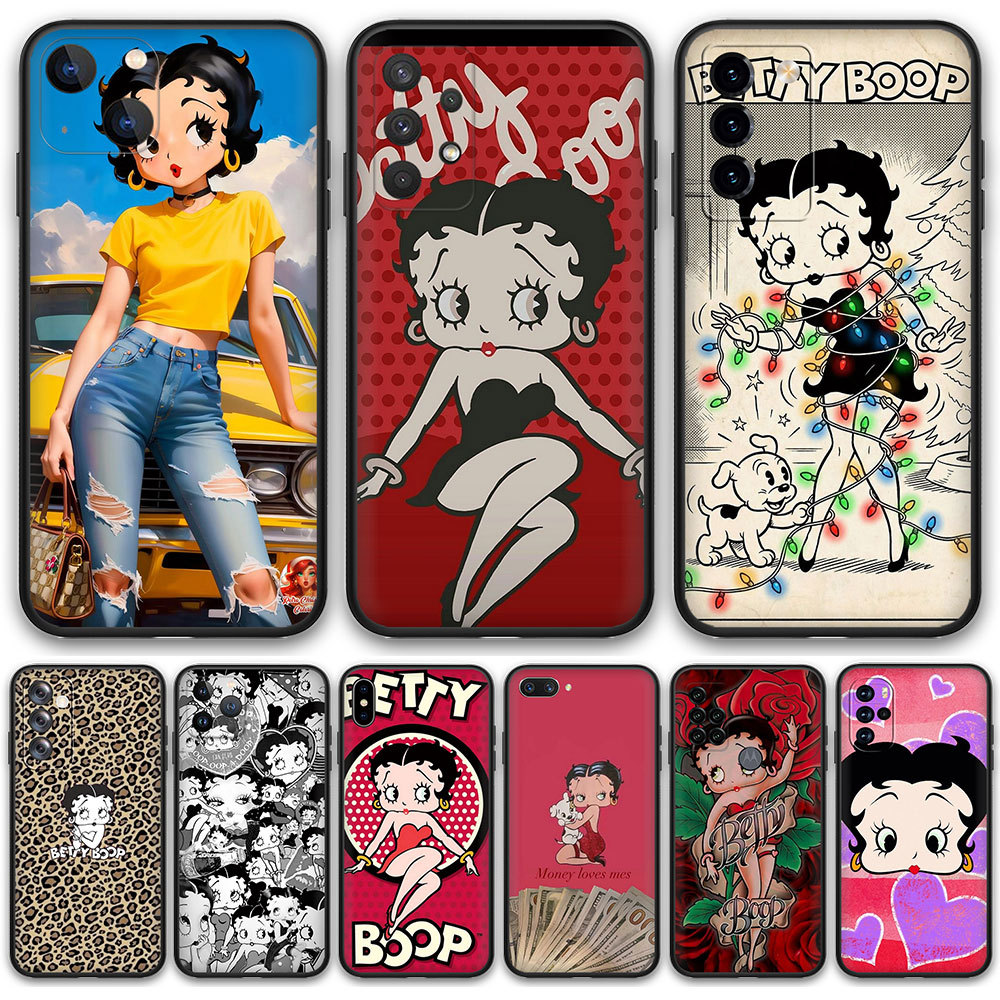 Samsung Galaxy A10 A10S A6 A6Plus A7 A8 A8Plus A9 2018 N506 Betty Boop TPU Capa De Telefone De Silicone Macio
