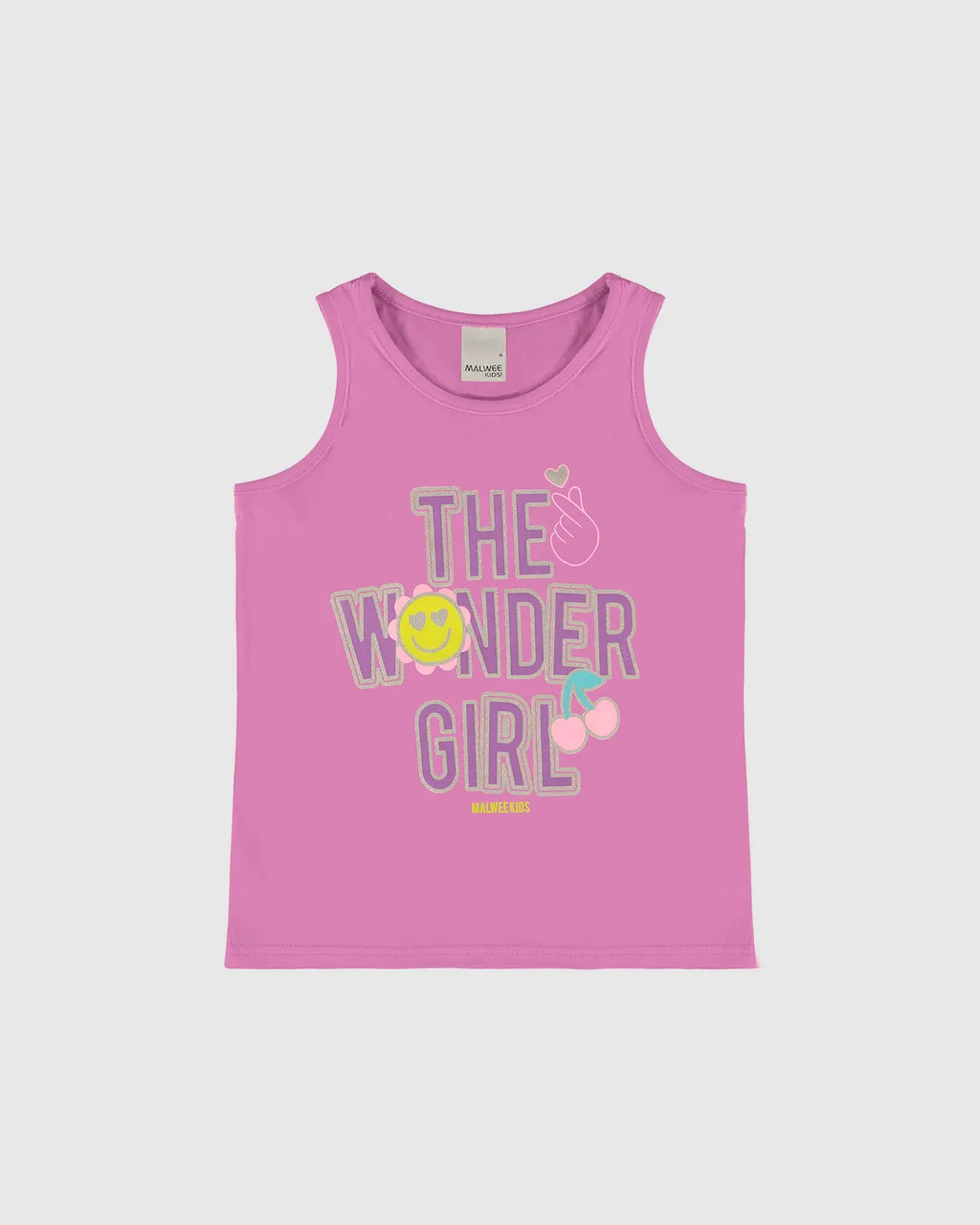 Regata Menina The Wonder Girl Em Algodão Malwee Kids