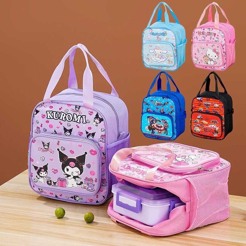 Estudante isolado lancheira saco bolsa dos desenhos animados crianças à prova dwaterproof água grande capacidade Bento l