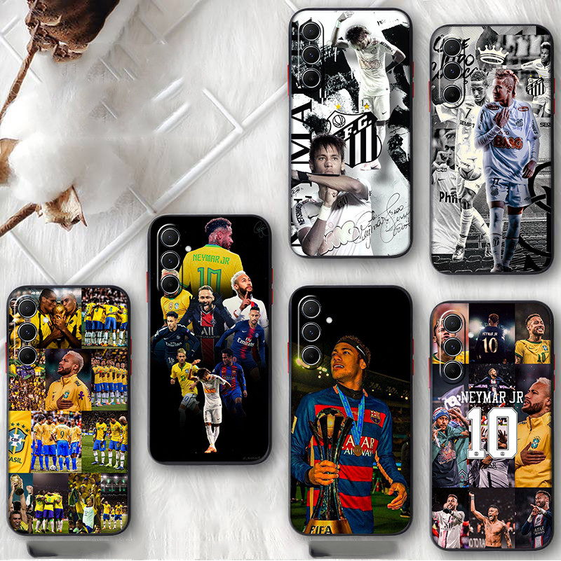 Capa De Telefone Preta Macia Para Samsung Galaxy A04S A05S A06 A24 A25 A34 A54 A14 A15 A13 neymar jr caseg