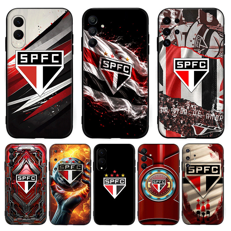 São Paulo Club FC c . 3 Para Samsung S7 Edge S8 S9 Plus Compatibilidade TPU Capa De Telefone Macia Protetora