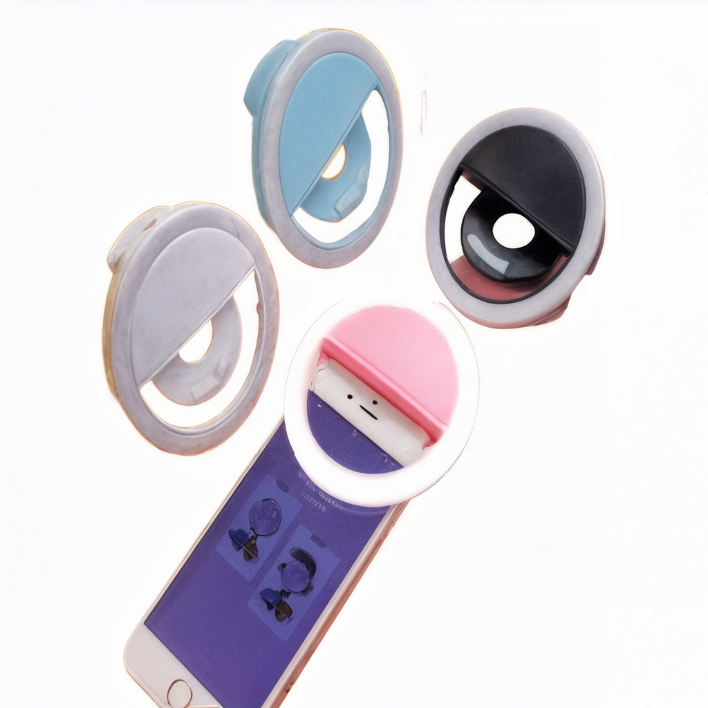 Luz Ring Light Flash Anel Luminoso para Selfie de Celular com LED - Mini