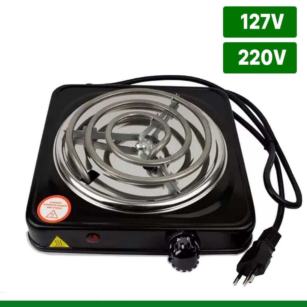 Fogareiro Portatil Eletrico Simples 1 Boca Snel Camping REF4