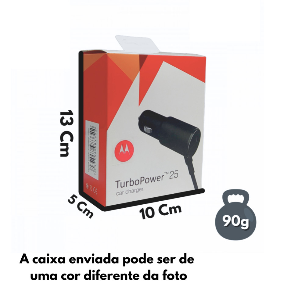 Carregador Veicular TURBO POWER 25 / 01 Porta USB e Cabo V8 Fixo 12V 2.0 CX002-V8