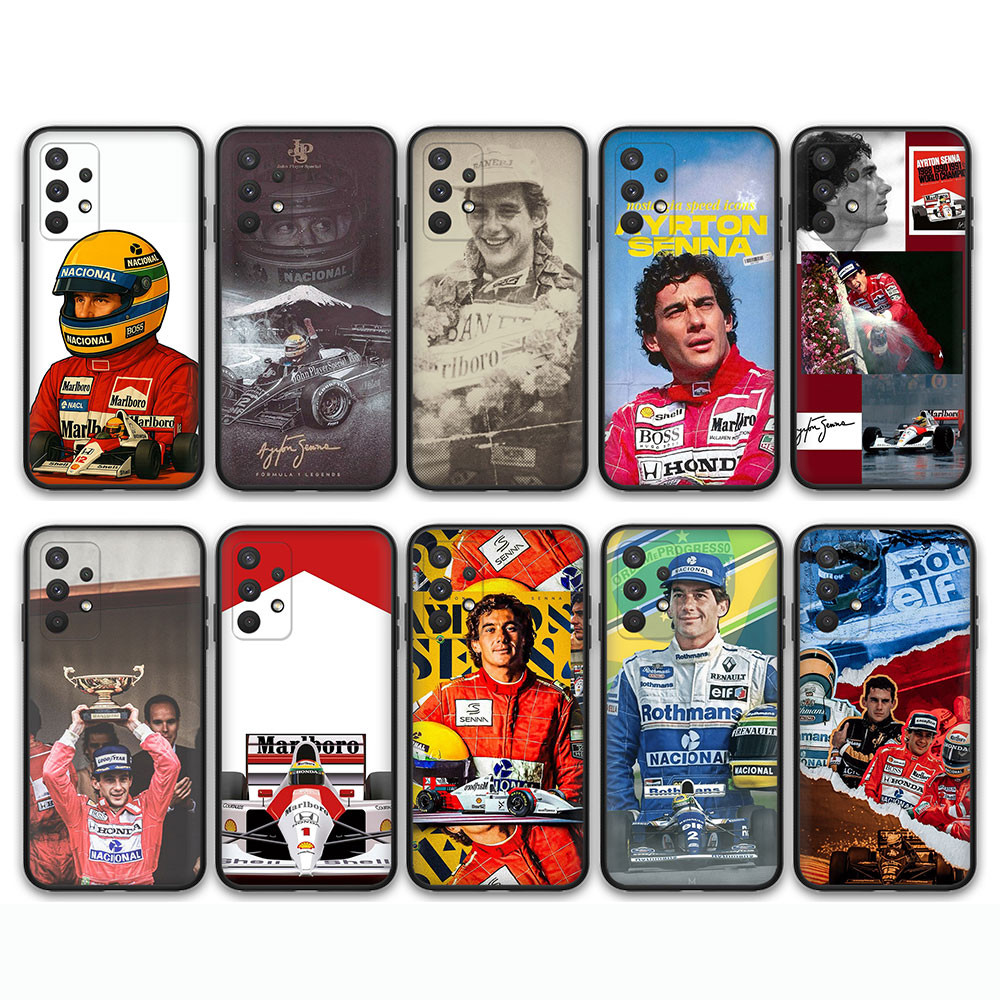 Estojo Pronto Para Samsung Galaxy S6 S6Edge S7 S7Edge S8 S8Plus S9 S9Plus P9F2 Ayrton Senna Capa De Telefone