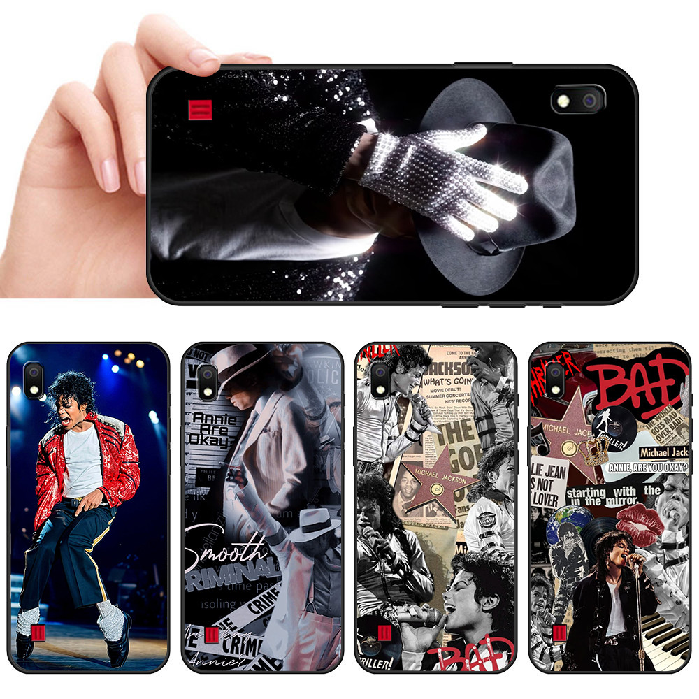 Capa De Telefone Preta Macia Para Samsung A6 A7 A8 A9 A01 A02 A10 A10S Arte pop Estrela preto e Farelo Embalagem Proteto
