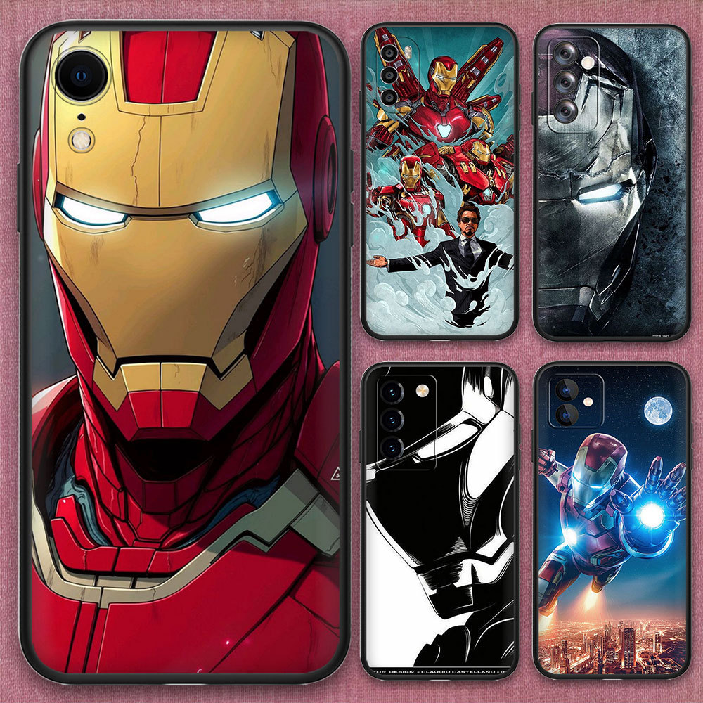 Capa De Telefone Com Proteção Contra Quedas Samsung Galaxy A6 A6Plus A7 A8 A8Plus A9 2018 3V3F Homem De Ferro