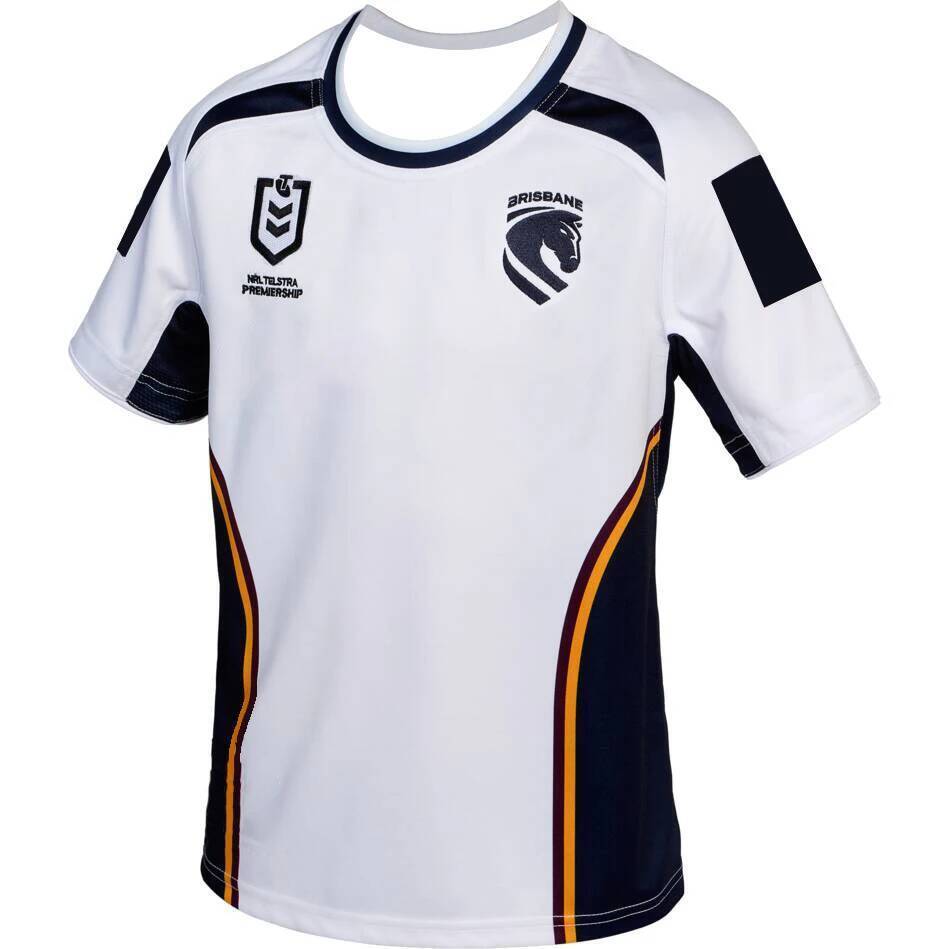 2026 Brisbane Broncos Sportswear Away Rugby Jersey Homens Crianças Respirável De Secagem Rápida Estilo NRL Camisa De Tre