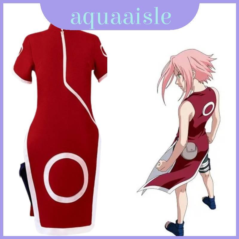 Har Sakura Cosplay Outfit De Alta Qualidade Vermelho Cheongsam Anime Role Play Costume