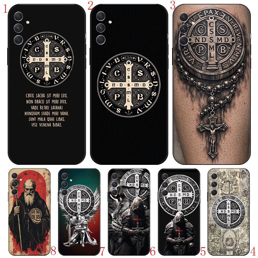 A8 Saint Benedict Samsung A01 Ue A02 M02 A03S A10 S A20 A30 Compatibilidade TPU Casos De Telefone Capa Protetora