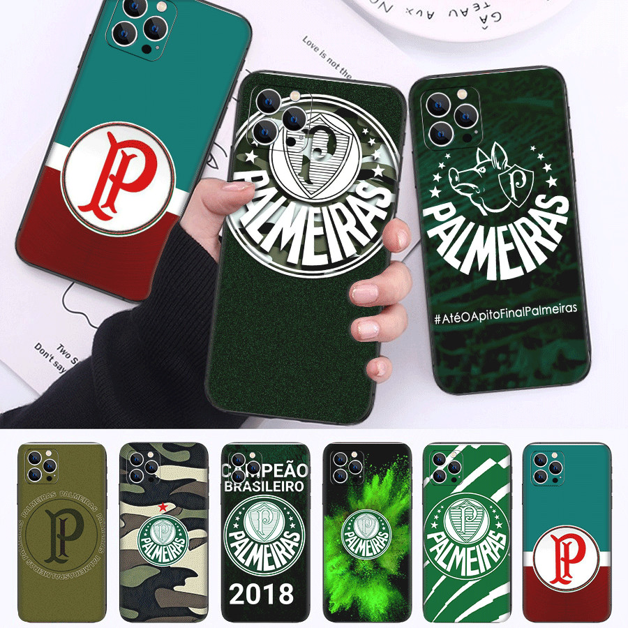 Palmeiras Club Q1 Para Samsung S6 S7 S8 S9 Edge Plus TPU Capa De Telefone De silicone Macio Preto