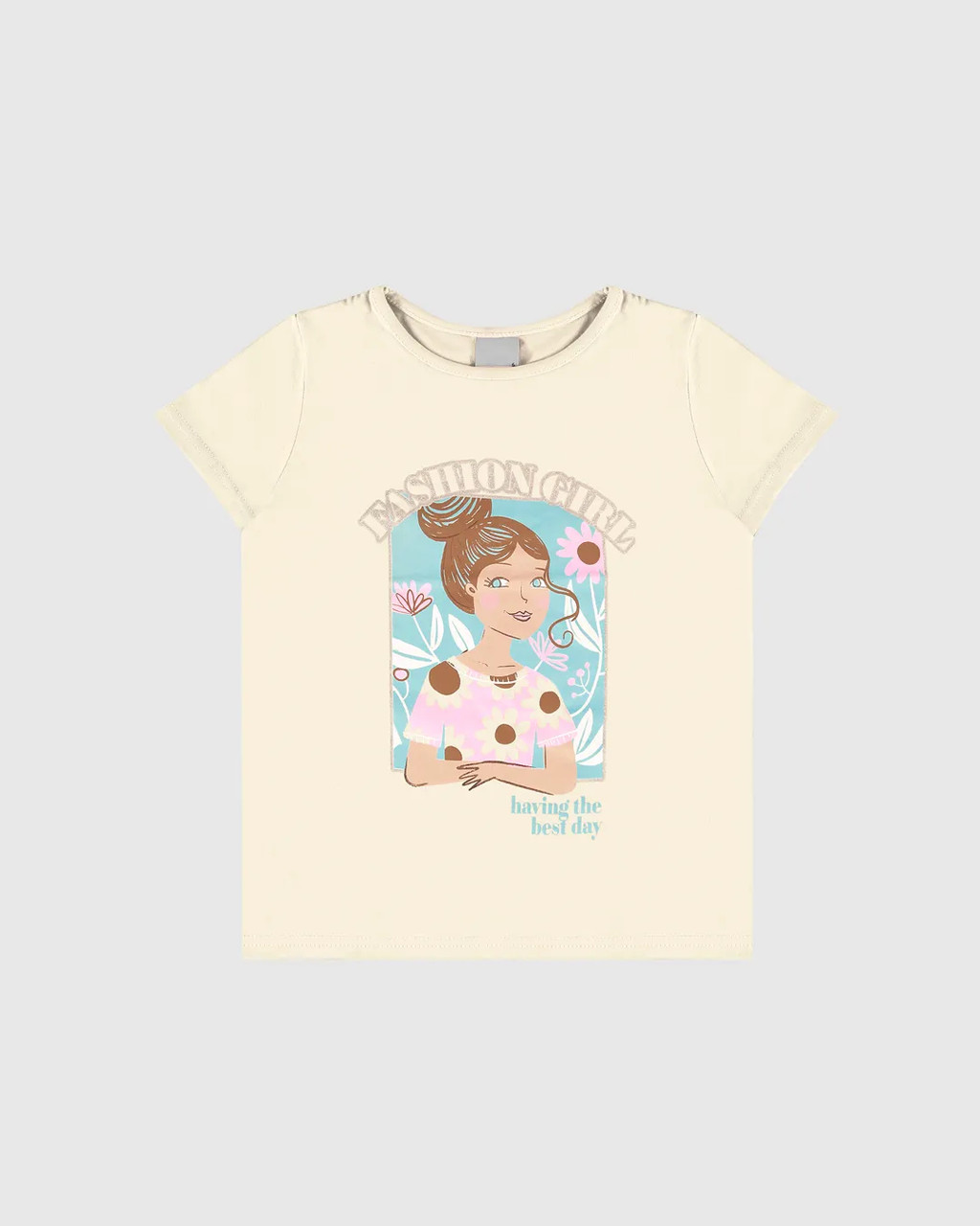 Blusa Menina Fashion Girl Em Algodão Malwee Kids