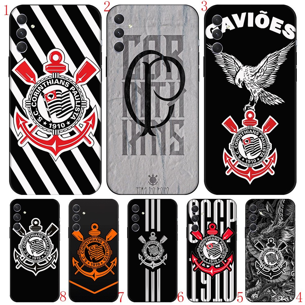 B10 Corinthians Club Samsung A01 Ue A02 M02 A03S A10 S A20 A30 Compatibilidade TPU Capas De Telefone Capa Protetora