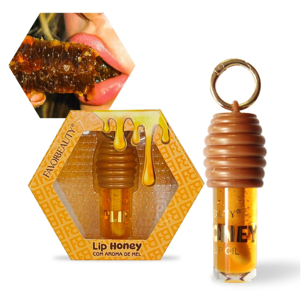 Gloss Labial LipHoney Hidratante Brilho Intenso Com Aroma de Mel 5g