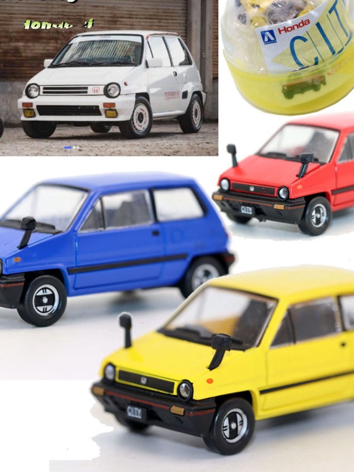 Aoshima Aoshima Gashapon 1/64 Carro de brinquedo HONDA CITY HONDA Sidi Retro Modelo de carro antigo