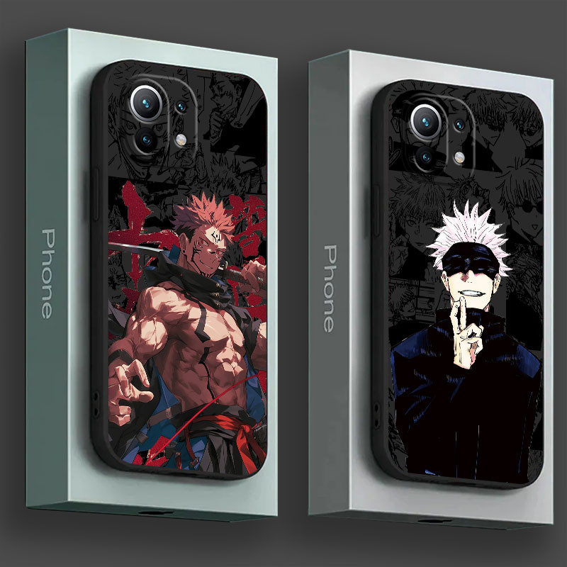 Jujutsu Kaisen Sukuna Gojo Satoru Anime Soft Case Para Xiaomi 15 Ultra POCO X7 F7 M7 F5 X5 X6 M6 F6 Pro Mi 14T 13T 12T 1