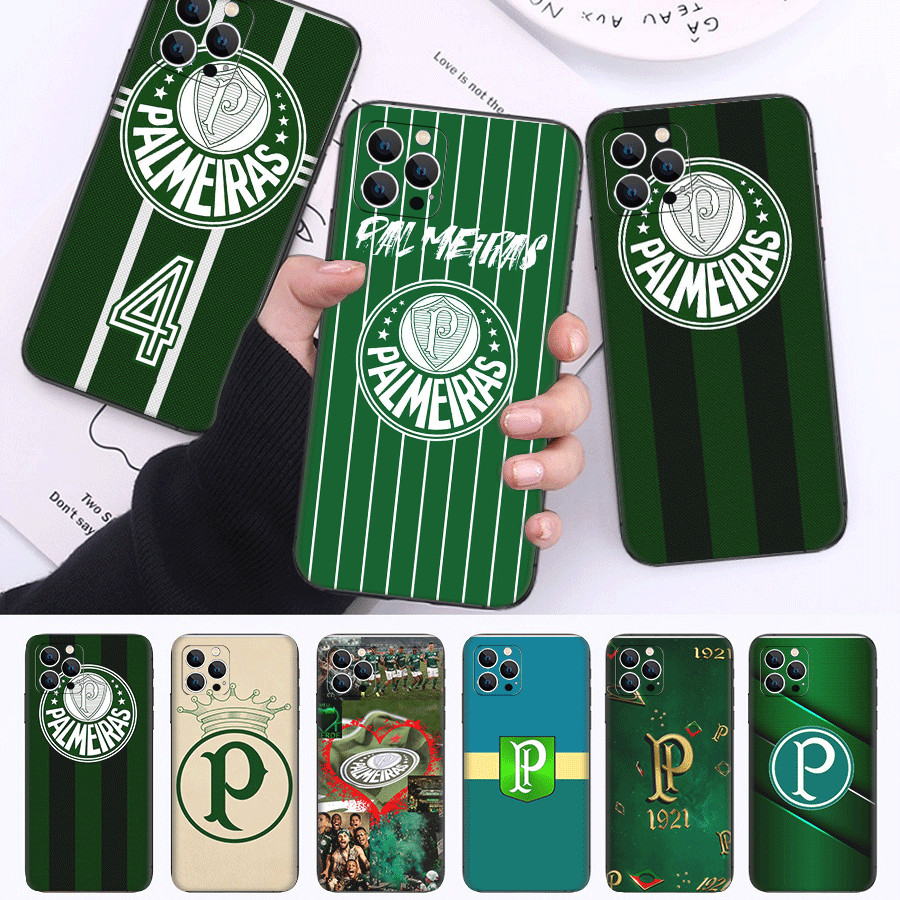 Palmeiras Club S2 Para Samsung S6 S7 S8 S9 Edge Plus TPU Capa De Telefone De silicone Macio Preto