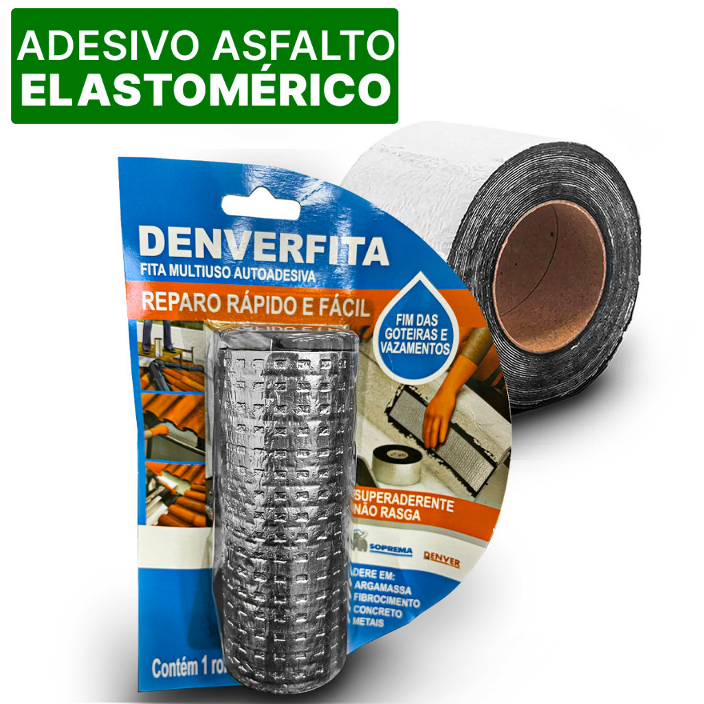 Manta Asfáltica Aluminizada 10Cm X 01M 40180018 Denverfita