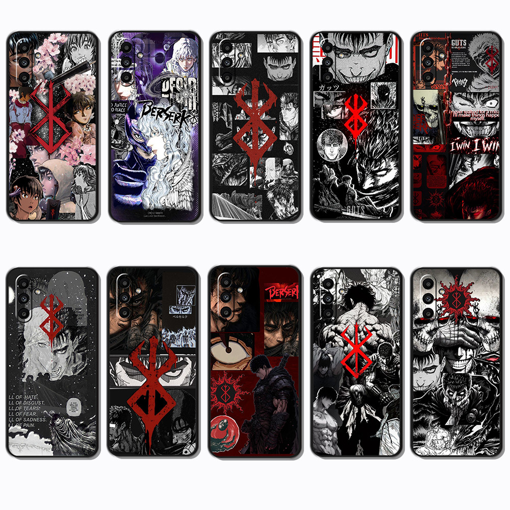Moda Macio Preto Caso De Telefone Para Samsung Galaxy M15 M54 M62 M23 M14 M34 M3