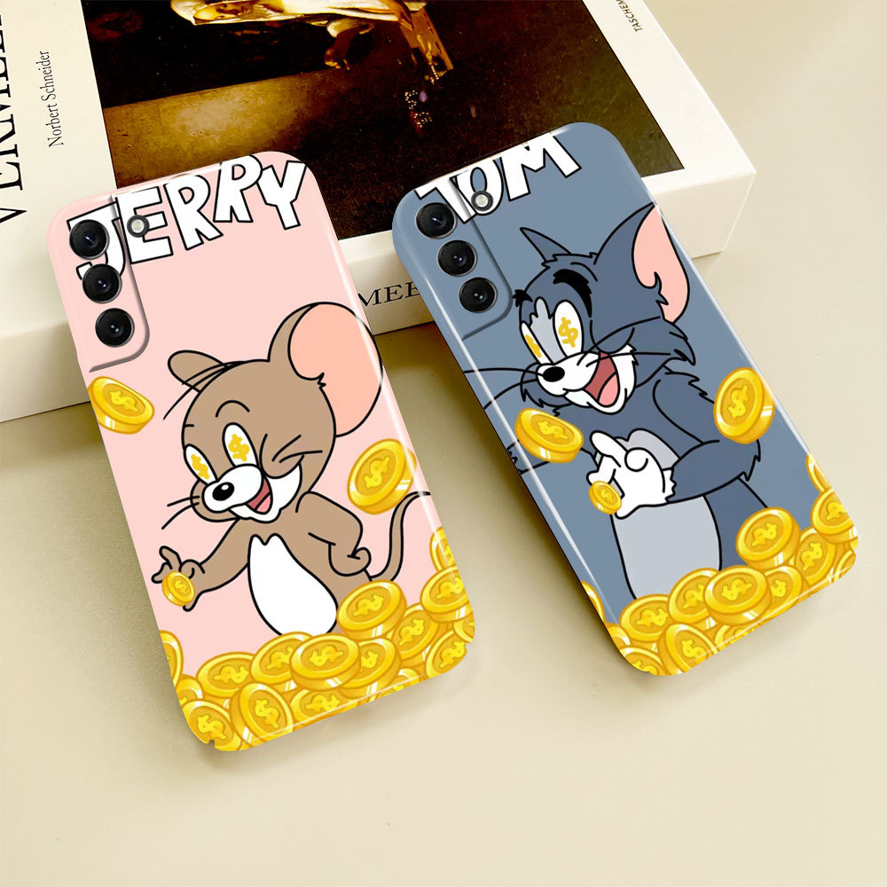 Capa De Telefone Tom Jerry 084B Para Samsung A20 A23 A50S A52 A14 A15 A16 A21 A22 A24 A25 A26 A30 A10S A11 A12 A13 4G 5G