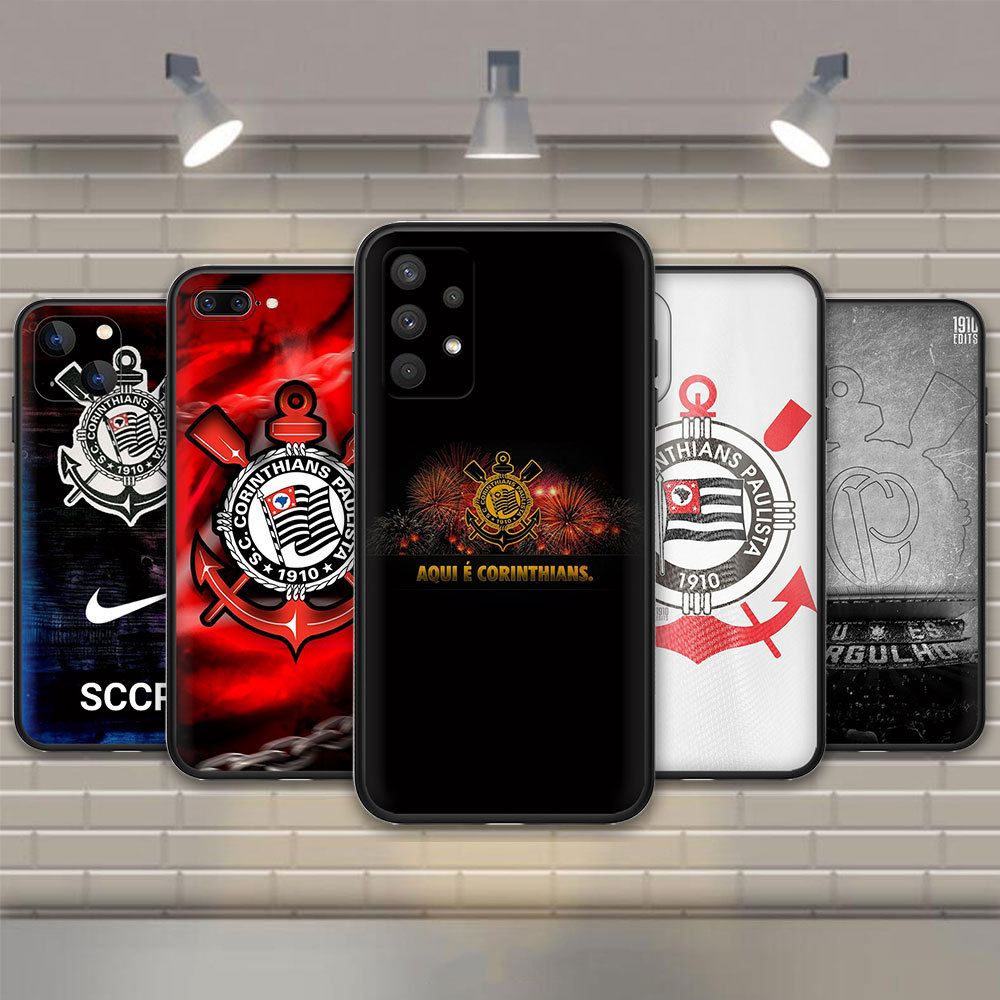 Capa De Silicone TPU 613Z Corinthians Samsung Galaxy A10 A10S A20 A20S A21 A30 A30S A50 A50S A70 Telefone