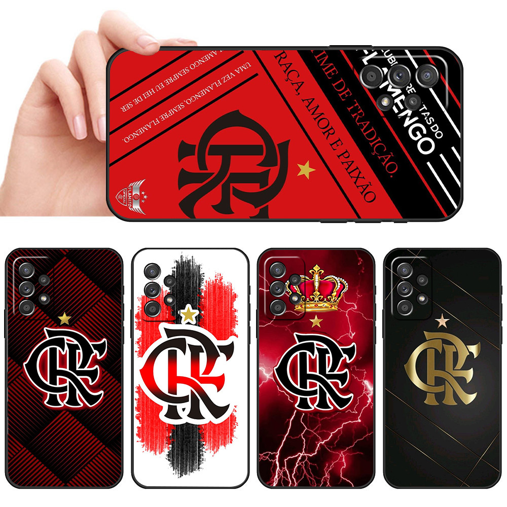 Telefone De silicone Macio À Prova D'água Samsung A50 A50S A52 A52S A53 A54 A55 A70 A71 A72 Grafismo Vermelho Preto Rio 