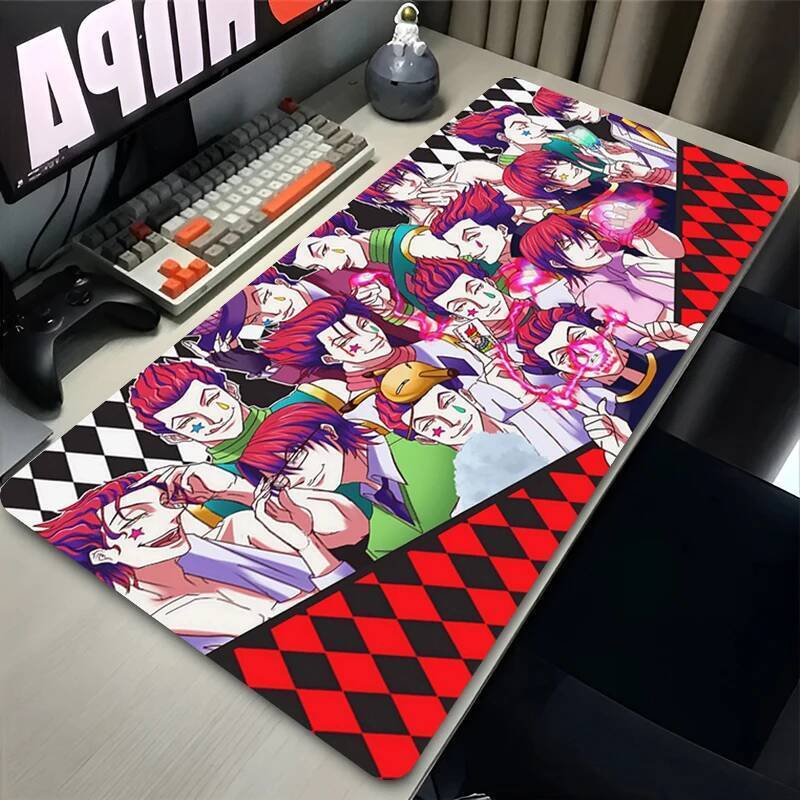 Grande Mousepad Caçador X Hisoka Morow Anime Computador Pad Jogo Mouse Esteira Escritório Portátil Deskpad Acessórios An