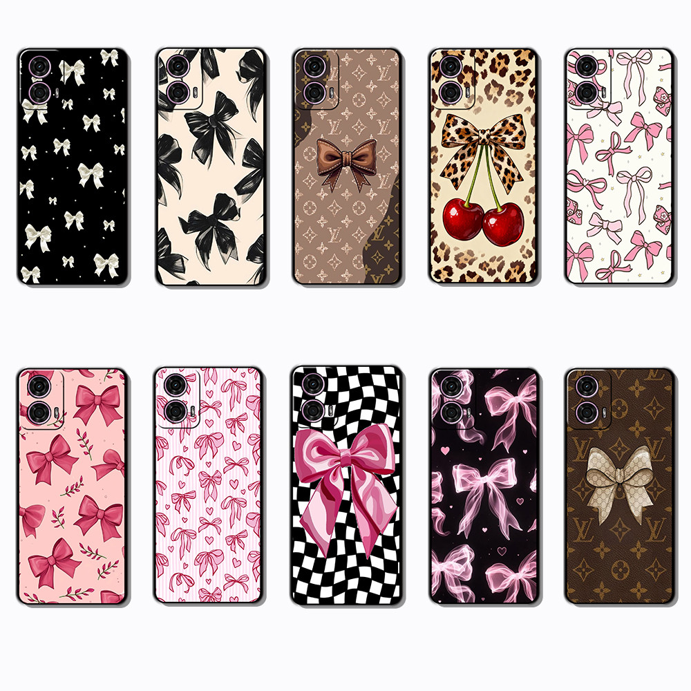 Moda Macio Preto Caso De Telefone Para Motorola Moto G24 G34 G85 G45 S50NEO E15 