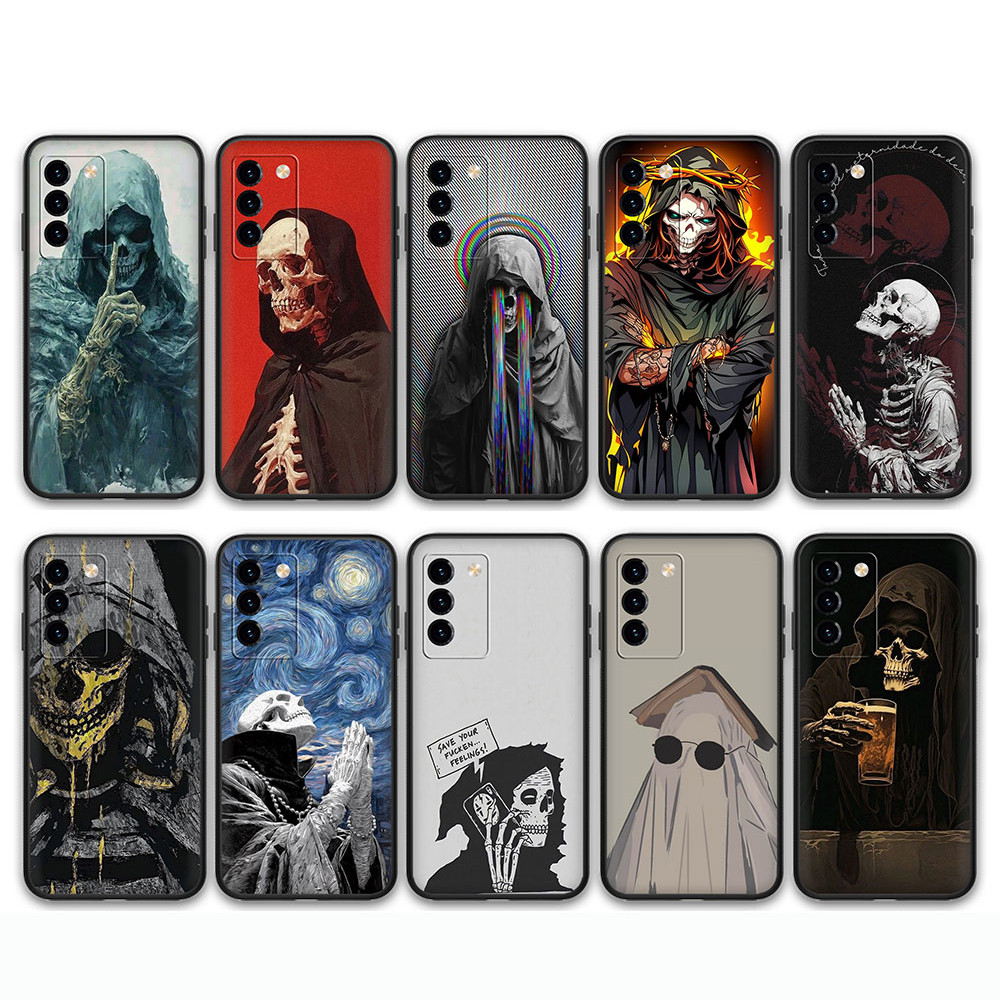 Samsung Galaxy A03 A03Core A01 A02 M02 A02S A03S Capa Macia De Telefone 3E6Z Caveira