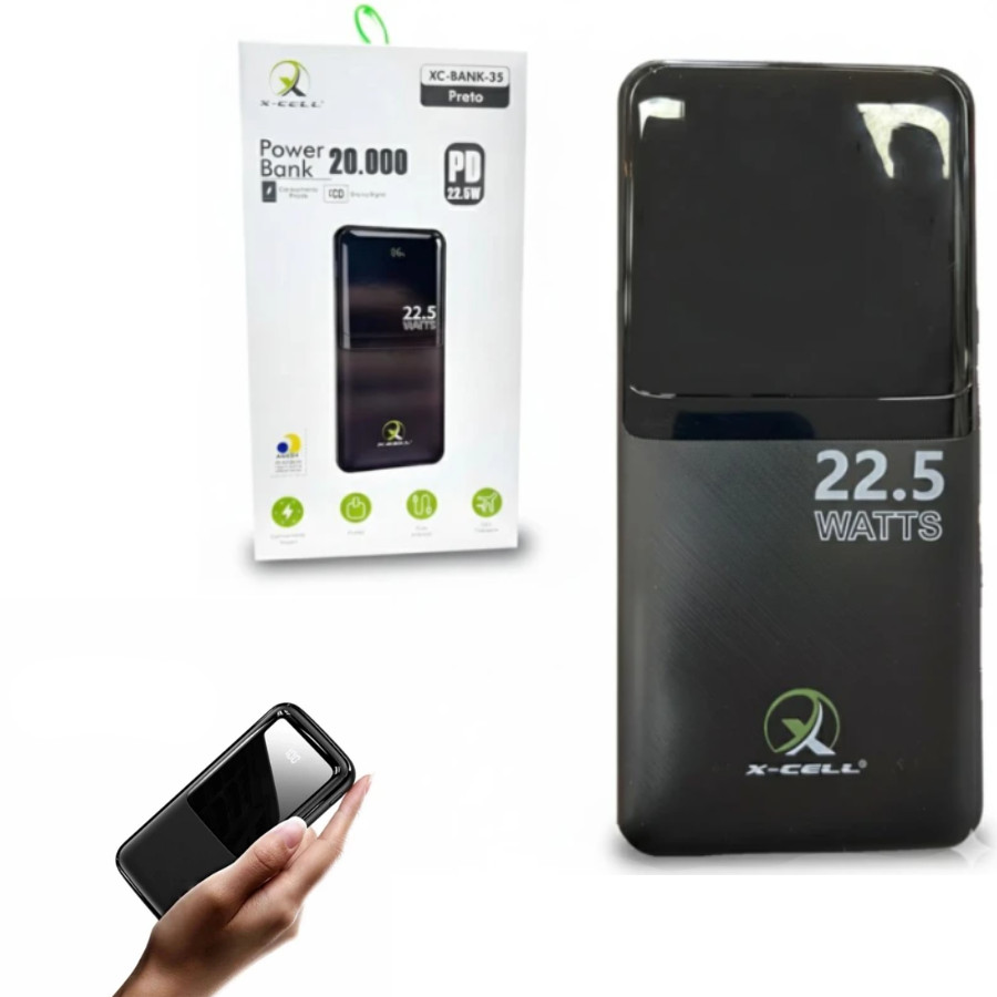 Carregador Portátil 20000 Turbo 22.5w Power Bank Universal