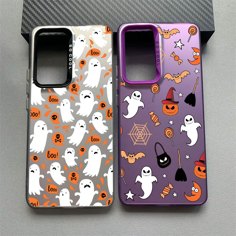 Capa De Telefone Fantasma Feliz De Halloween Para Samsung A57 A56 5G A37 A36 A27 A17 A07 A54 A55 A35 A34 A32 A52 A53 A16