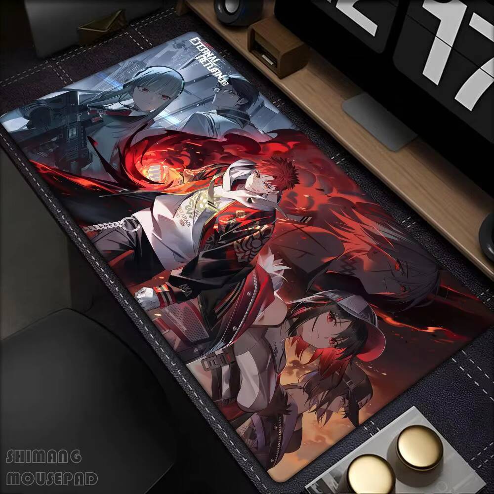 Preto Sobrevivência Retorno Eterno Mouse Pad PC Gamer Computador Mousepad Tamanho Grande Acessórios De Jogos Tapete De T