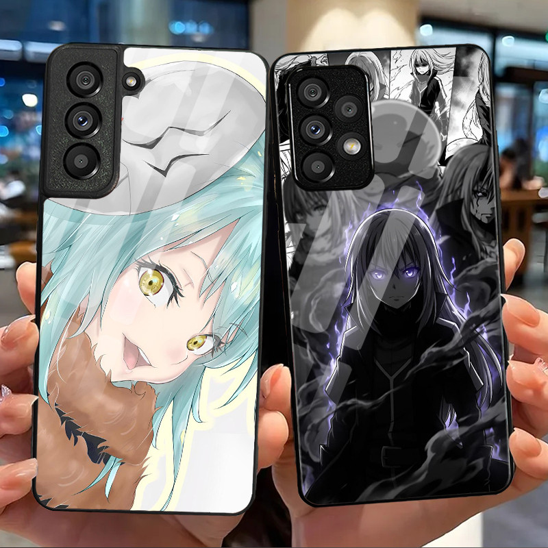 Rimuru Tempest 02 Capa De Telefone De Vidro Para Samsung Galaxy S20 FE S20 Plus S21 S22 S23 S23 S24 S25 S26 Ultra